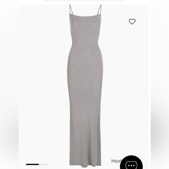 NWT SKIMS

Soft Lounge Long Slip GREY Dress SMALL NEW - Picture 2 of 7